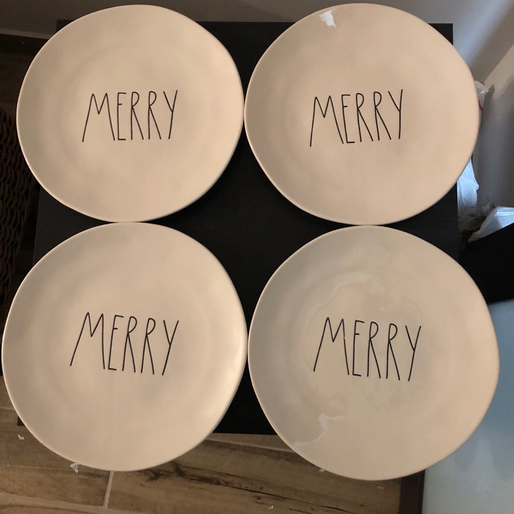 Rae Dunn Christmas Plates